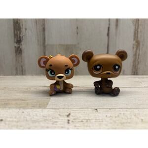 Littlest Pet Shop LPS Honey Bear Lot - Excellent Condition
